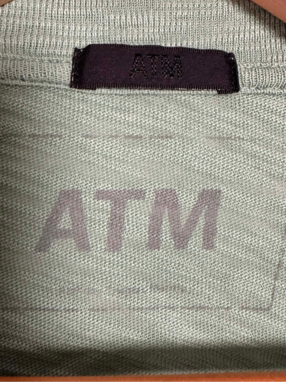 ATM Anthony Thomas Melillo Lightweight Green Long-Sleeve Crewneck Top - Picture 2 of 5